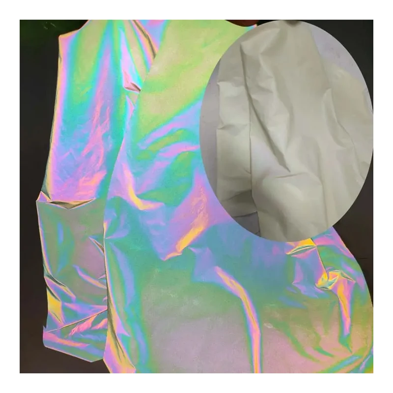 Hoch sichtbares Licht aus weißer Farbe Regenbogen reflektieren der