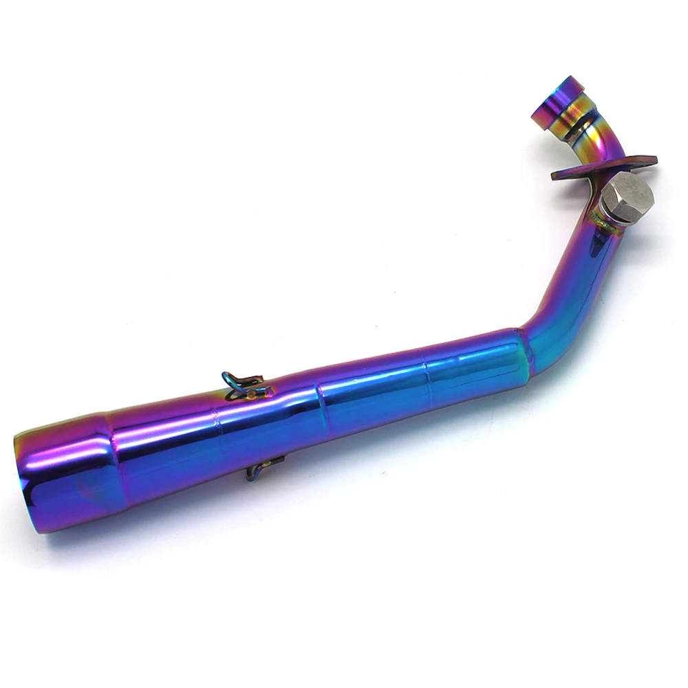 Motorcycle Exhaust Performance Middle Link Pipe Bend Slip on for Yamaha BWS 125 150 ZUMA125 Iridium