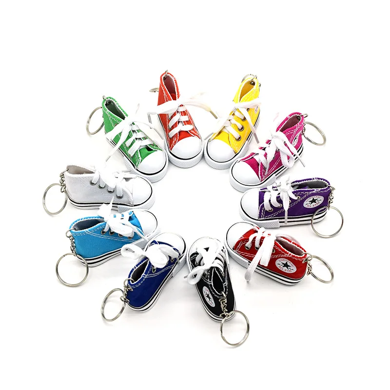 AUTOZOCO Portachiavi Mini Sneaker Stile Urbano Alta Compatibile con Vans, Design a Quadri