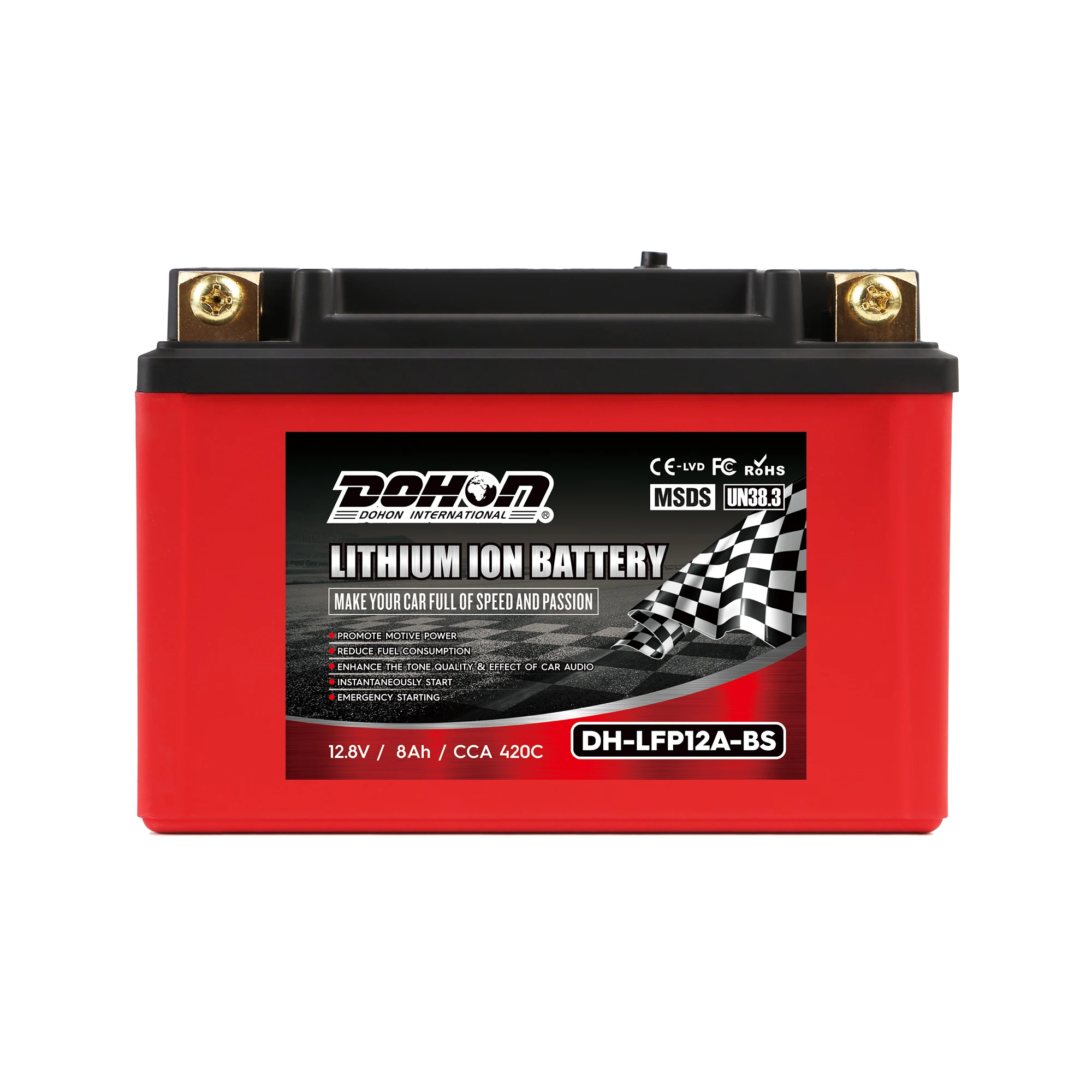 Оптовая продажа с фабрики литий стартер сгибать батареи 12V 8Ah CCA420A для YT12A-B2/YTZ12S-BS/YTZ14S-BS