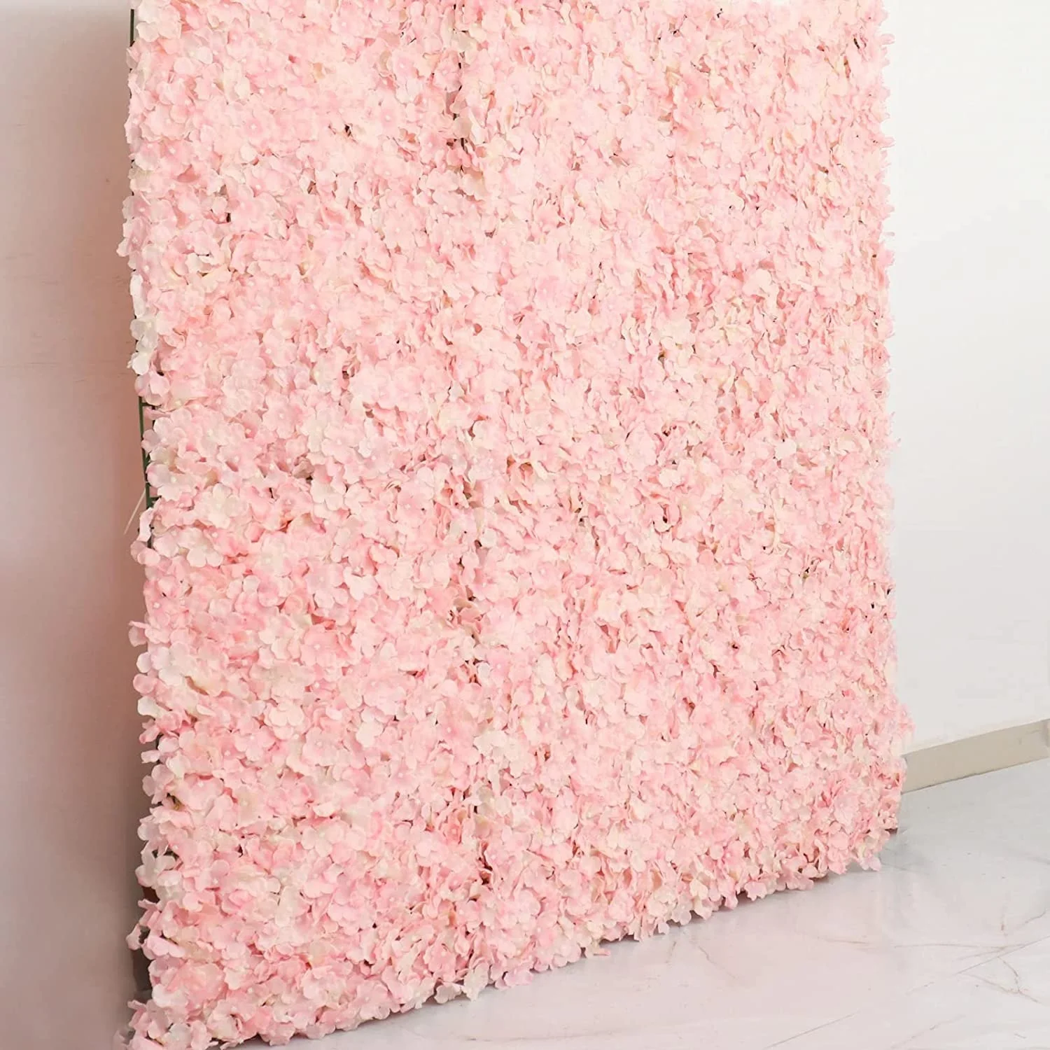 Wholesale Artificial Pink Flower Wall Panel Wedding Decoration