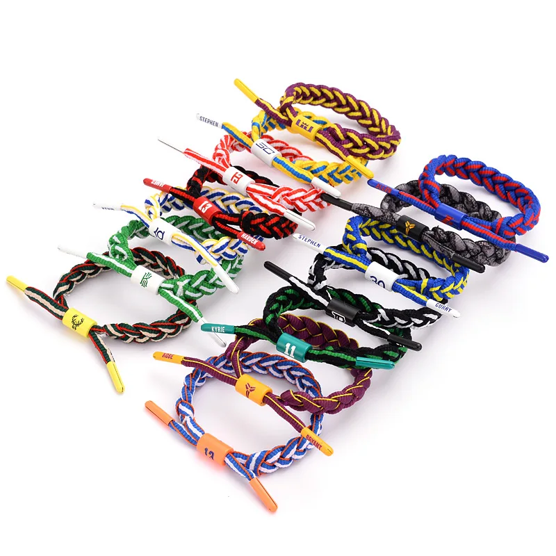 Jewelry Bracelet Braided Hand Rope Trend Star Bracelet Basketball Shoelace Tide Sports Wristband