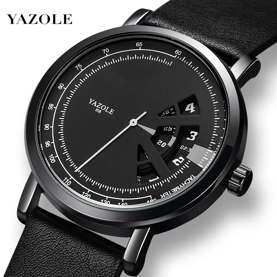 332 Yazole Fashion Watch Leather Strap Casual Men Watches - China Fashion  Watch and Yazole Watch price | Made-in-China.com