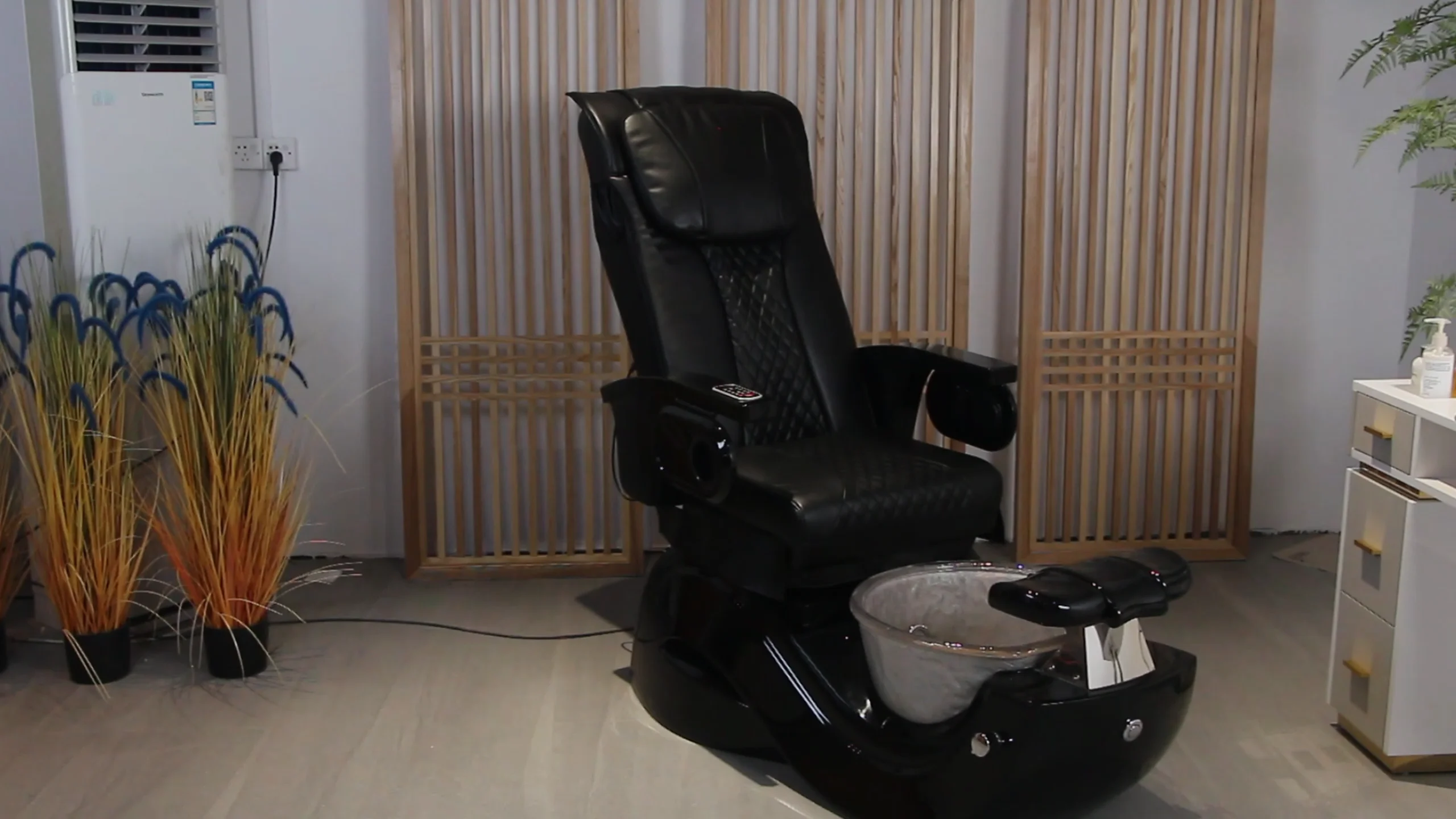 Healthtec Remote Control Pedicure Spa Massage Chair For Nail Salon Pipeless Whirlpool Salon