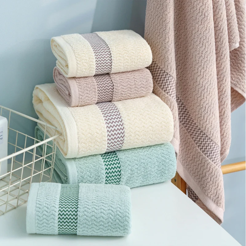 Cotton 32 Strand Towel Bath Towel for hotel- Colorful Plaid Strip factory