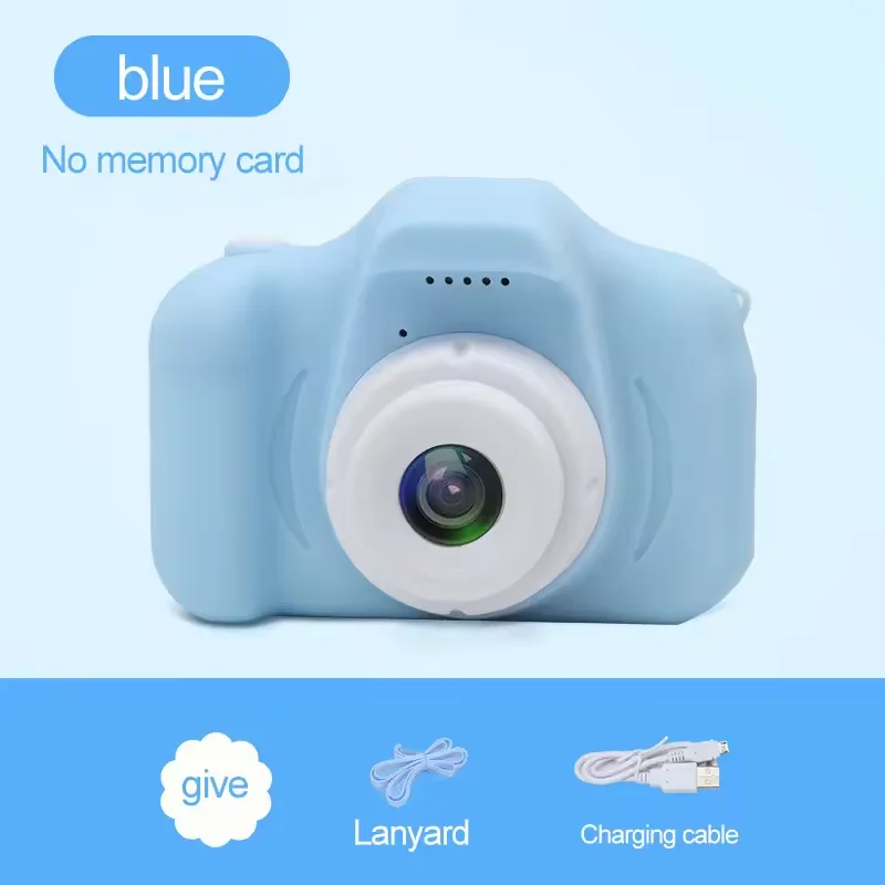 Kids Camera Cute Cartoon Children Fun Christmas Gift Digital Camera Built-In Games 2.0 Inch 1080P HD Mini Kids Photo Camera