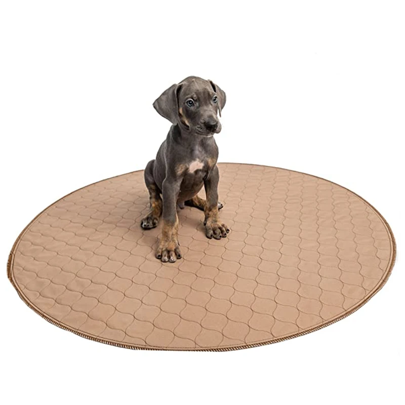 Round Shape 4-Layer Puppy Mat Training Dog Pet Pee Pads manufacture