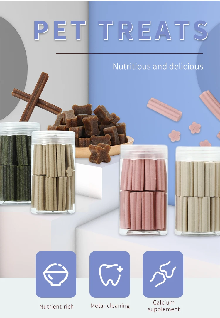 Ecofriendly Grinding Teeth Soft Natural Rubber Dog Dental Treats Chew