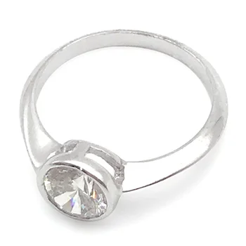Wholesale Cheap Simple Design 925 Silver Used Diamond Rings