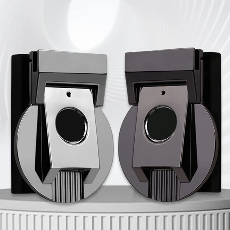 YH2280 Cartera antirrobo para hombre, con candado bolso de mano de huellas  dactilares, cerradura de huella dactilar de cuero, producto de seguridad y 