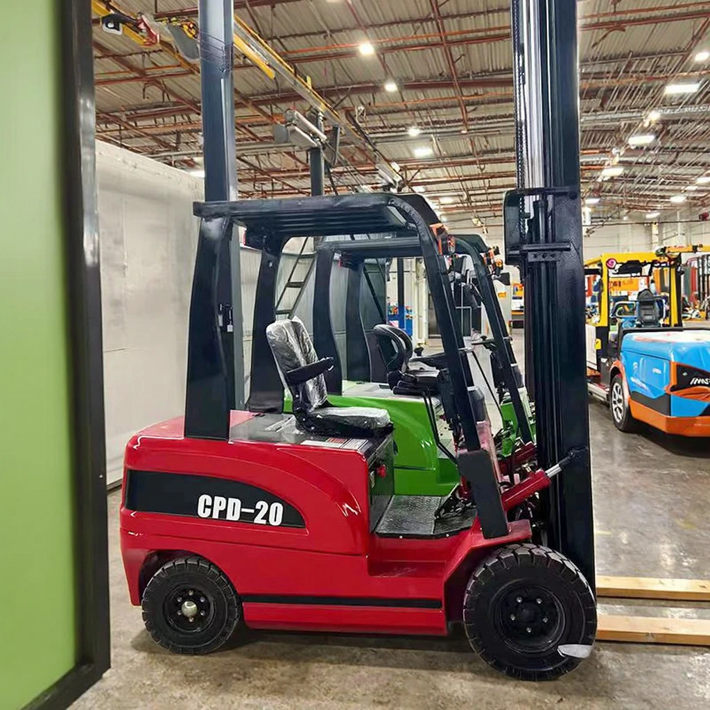 Professional Manufacturer's New 2.5ton Small Electric Forklift Pallet Jack with Solid 125mm Fork  All-Wheel  Solid Tire