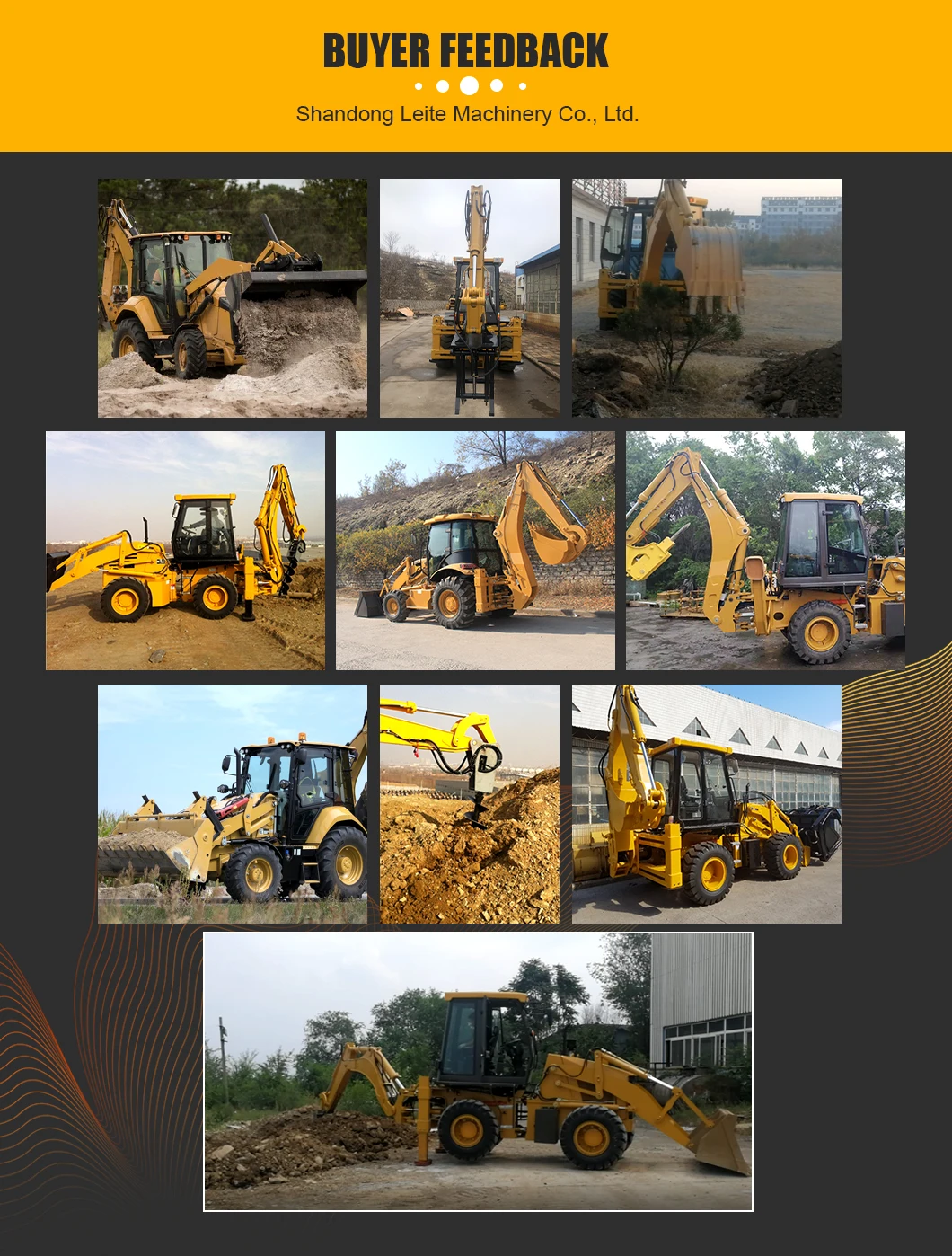 Diesel Mini Backhoe loader 3 ton 5 ton CE EPA China Sale 4 wheel drive new backhoe and loader Applicable earthmoving machinery