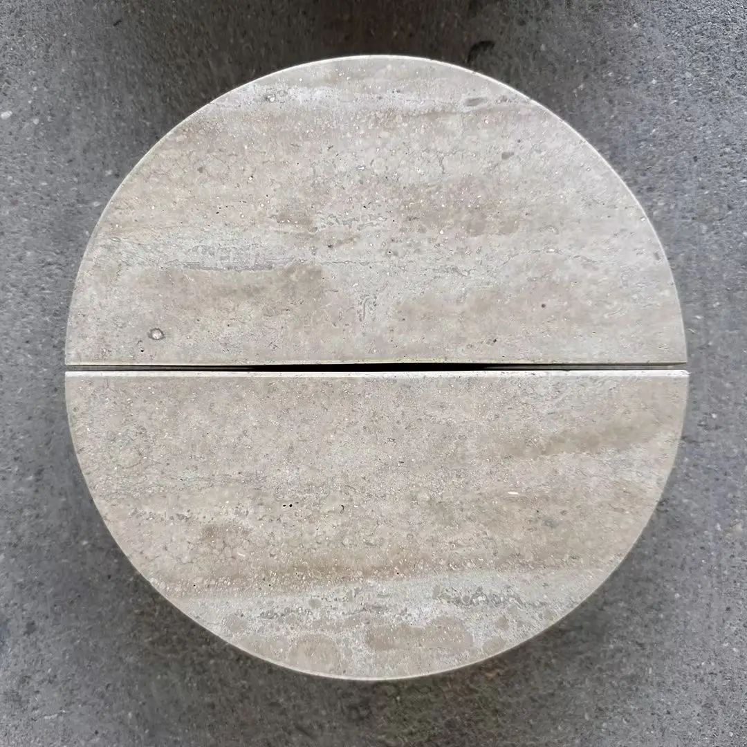 SH STONE Customizable Modern Style Travertine Cabinet Handle Pull Natural Stone Marble Knob for Kitchen and Bathroom