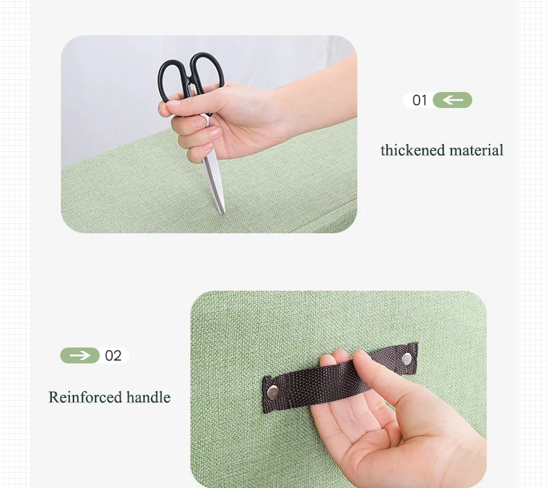 Modern Sewing Machine Folding Clothing Storage Boxes Oxford Cloth with Double Cover for Storage Container Organization details