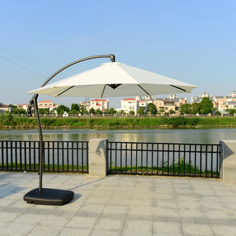 Heavy Duty Side Pole Cantilever Pagoda Fancy Garden Parasol Outdoor