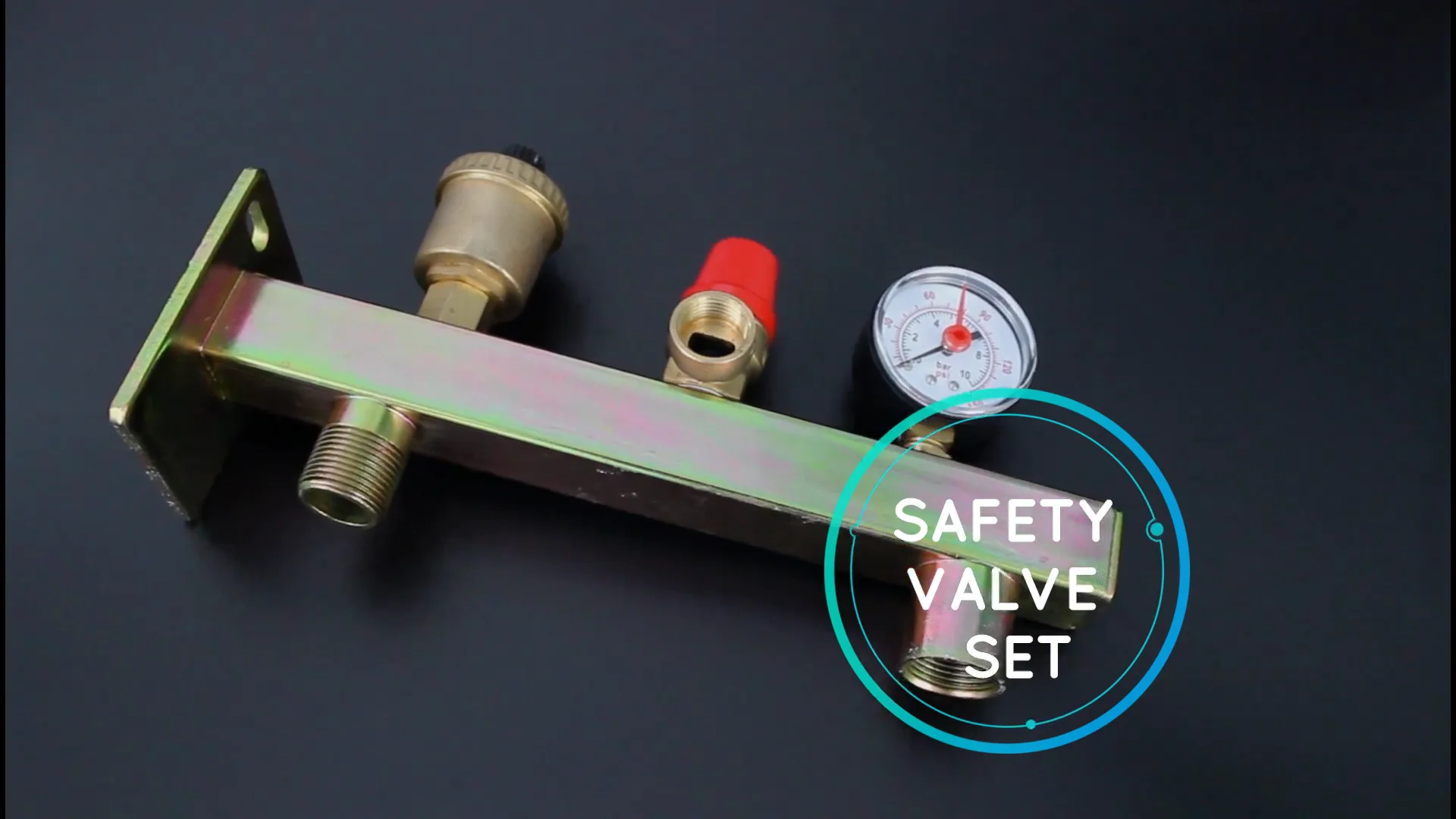 Brass Boiler Safety Pressure Relief Valve Sets For Heating System