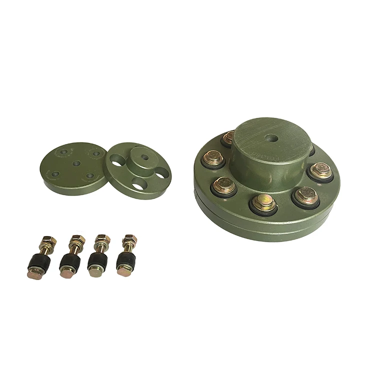 Fcl Flexible Rubber Mechanical Shear Pin Shaft Coupling With Camlock Flange