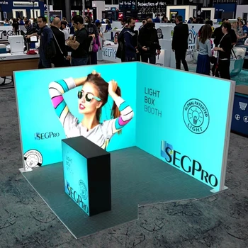 High Quality Quick Setup Portable Trade Show Equipment Display Light Box ExhibitionLED BoothExhibition Booth