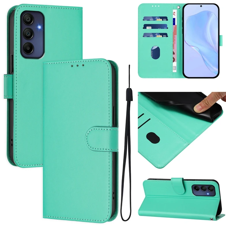 Colorful PU Wallet Leather Case for Samsung Galaxy S25 Plus S24 Ultra S23 FE M35 5G A16 A06 A15 A14 A13 A12 A07 A17 Stand Cover