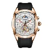 Rose Gold Case Silver Face