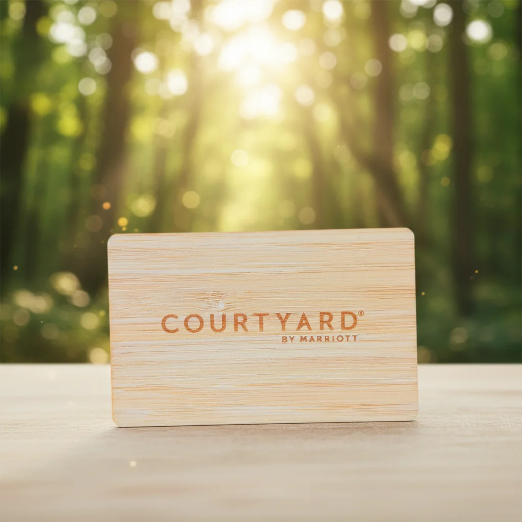 Eco-friendly Bamboo RFID Key Cards for Hotels - GSRFID