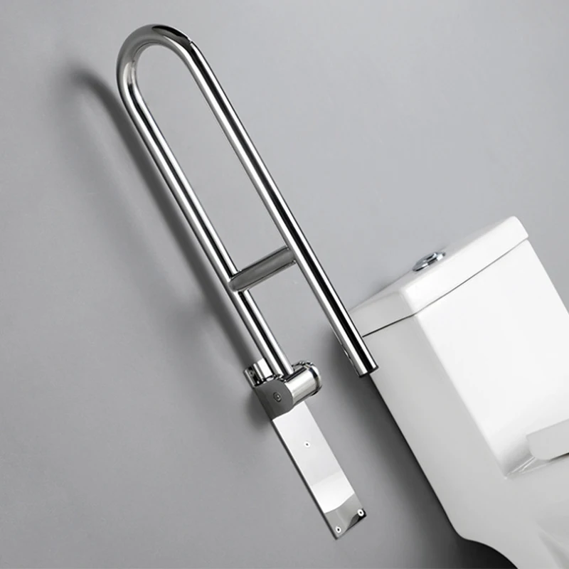 Top Class Stainless Steel U Shape Toilet Bathroom Handrails Folding ...