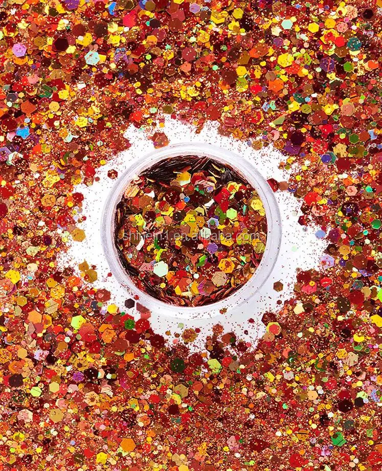 
Оптовая продажа банка упакованная фестиваль Коренастый Блеск красота блестящий Макияж Волосы тело блеск для лица украшения глаз 