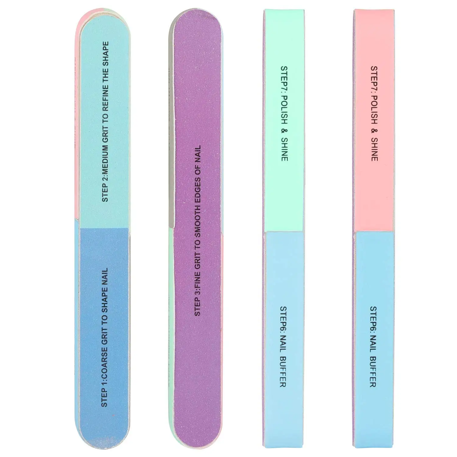 Cosmetic Nail Buffer Manicure Pedicure 7way Nail File Emery Board Grit Nail  Files For Manicure Remover Tool - Buy Nail Files,Nail Sponge File,Nail  Buffer Product on 