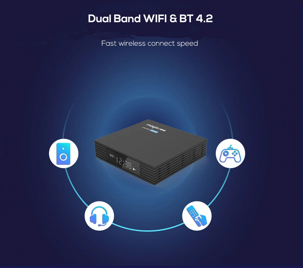 Magicsee C500 Max Amlogic S905X3 Android Tv Box Digital Satellite Receiver DVB-S2X/S2 DVB T2 Android 4k Tvbox for Europe/Asia
