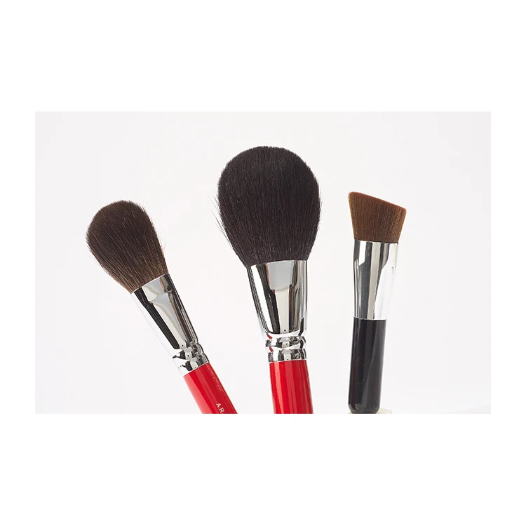 Hand made Japan animal bristle cosmetic foundation big makeup brush