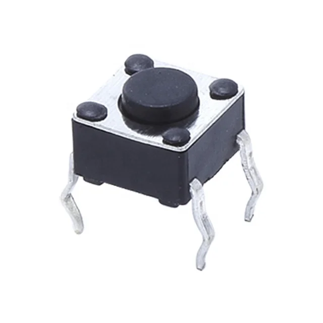 INTERRUPTEURS TACTILES 6x6x6mm - Lot De 100, 4 Broches, Momentané, Pour Projets électroniques (DC12V, -30°C à +70°C) - 5
