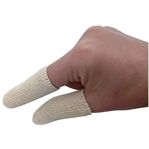 Hand Eczema Skin Cracking Calluses Wicks Moisture Jewelry Clean Smudges Cotton Protect Fingertips Finger Cots