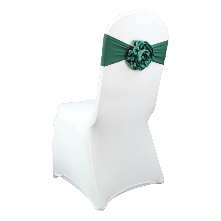 Chair Sash Hotel Banquet Decorative Knot Satin Pastel Spandex Bow