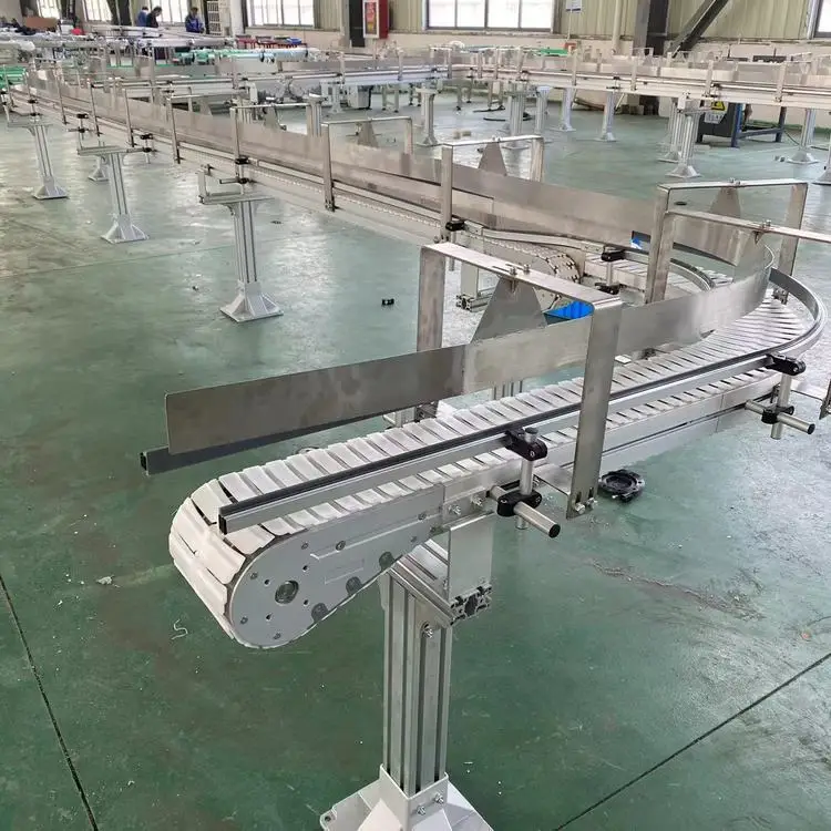 Высококачественный гибкий цепной конвейер Maxsen с поворотом 90 ° и 180 классический дизайн для универсального применения в обработке материалов