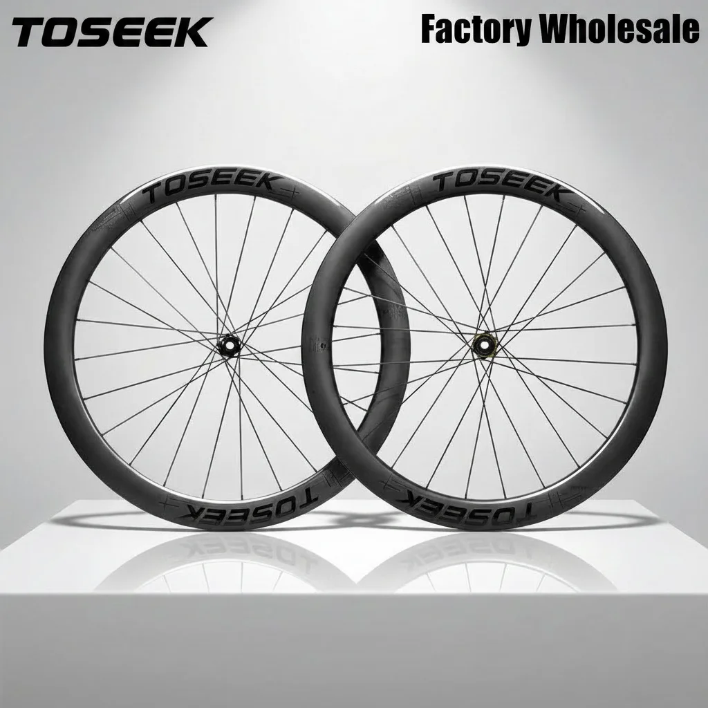 TOSEEK カーボンホイールセット 38mm 45mm 50mm Vブレーキ/ディスク