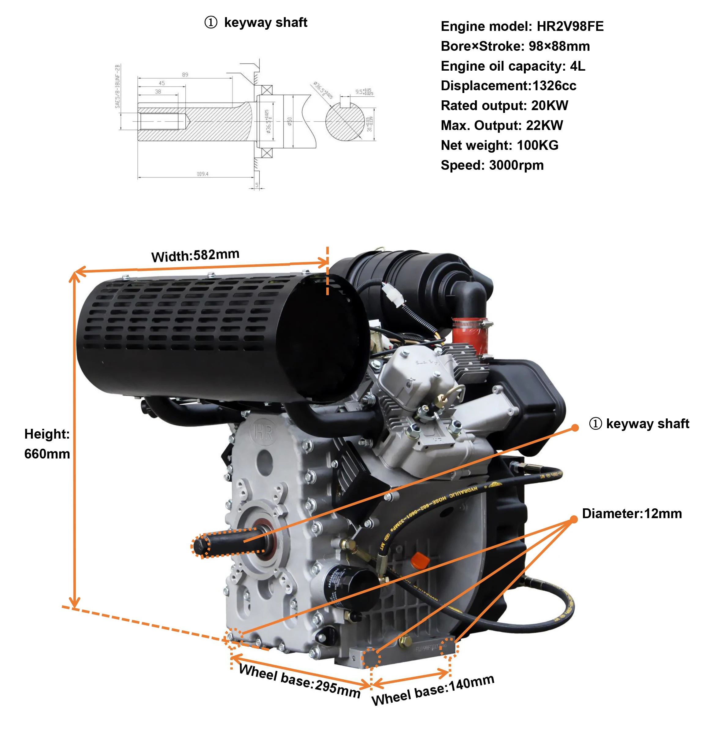 25HP Air-Cooled Twin Cylinder Vertical Shaft Diesel Engine - China Vertical  Shaft Diesel Engine, Air-Cooled Diesel Engine