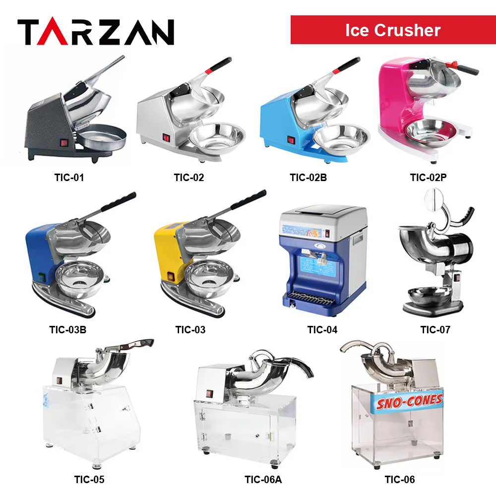 Mini ice crusher  shaved ice machine low price high capacity automatic ice shaver  Commercial Snowcone Machine factory