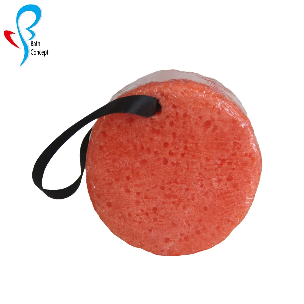 80g Factory Oem Soapinfused Sponge Bath Sponge With Soap Body Wash