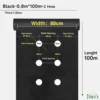 Black-Width 0.8mX100m