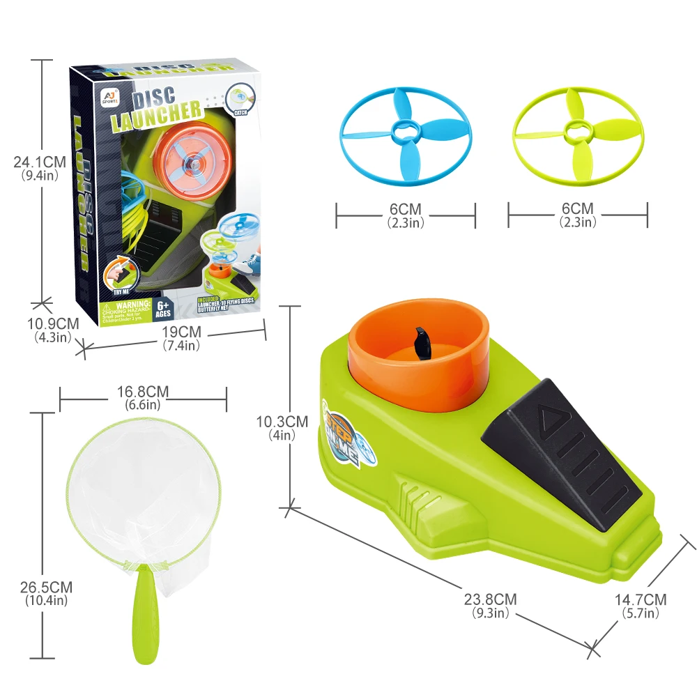 Plastic Mini Flying Disc Launcher Padel Ball Launcher New Other Outdoor Sports Toys Plastic Flying Disc Launcher