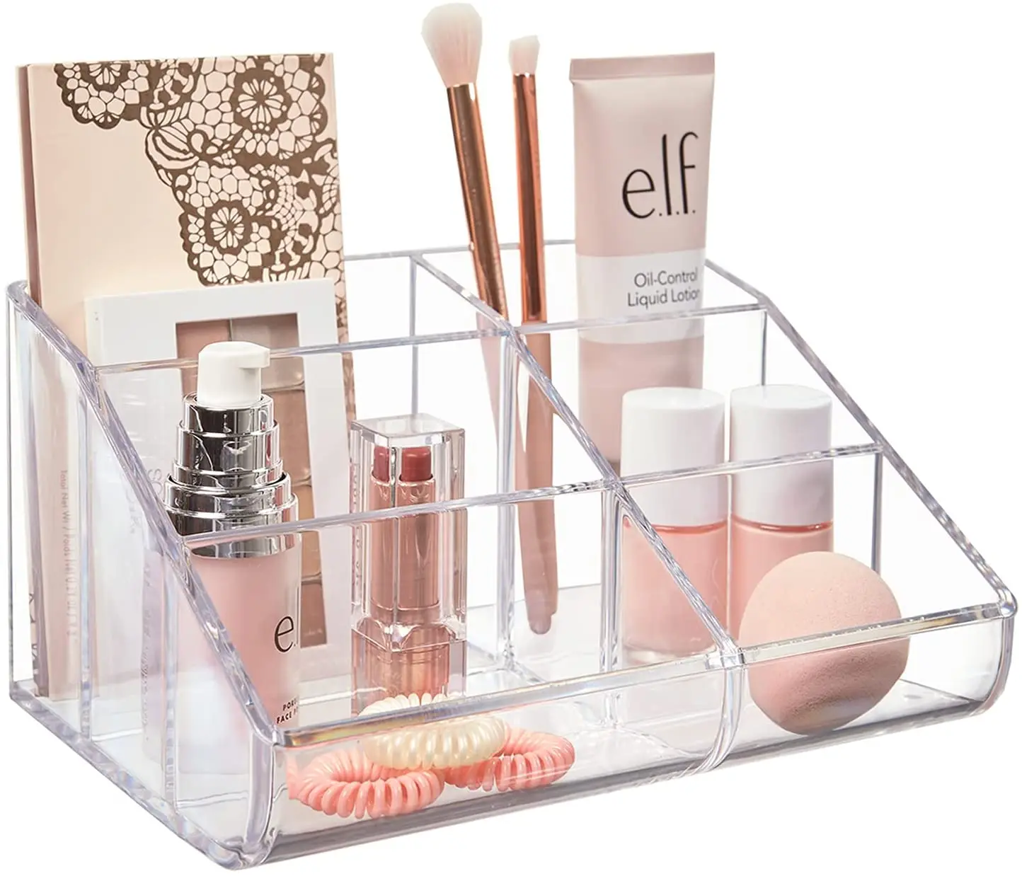 Wholesale Clear Plastic 6-Compartment Vanity Makeup Cosmetic storage box Acrylic Clear Cosmetic Display Cases From m.alibaba.com