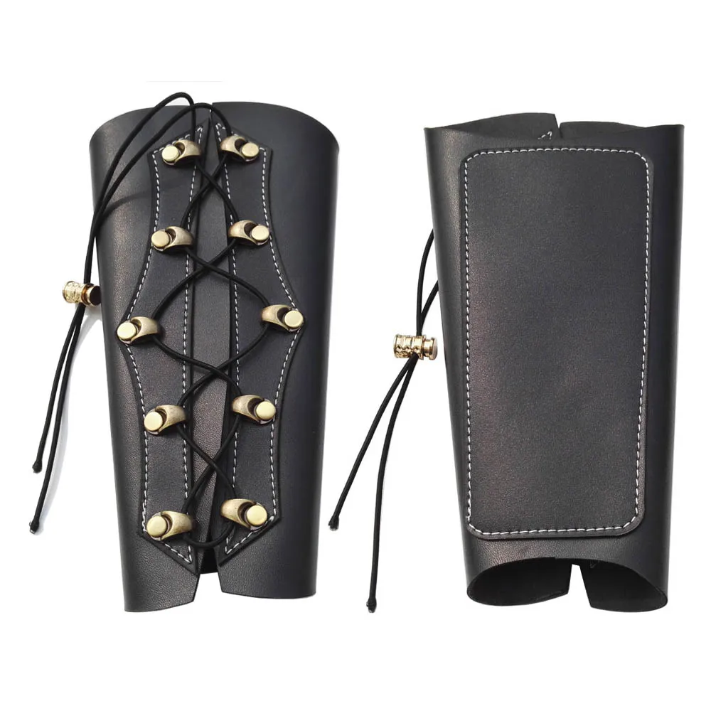 RVSWIHFA Archery Arm Guard, Archery Longbow Arrow Leather Arm Guard