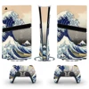 Mélange de couleurs, motif de grandes vagues TEXPF007WS