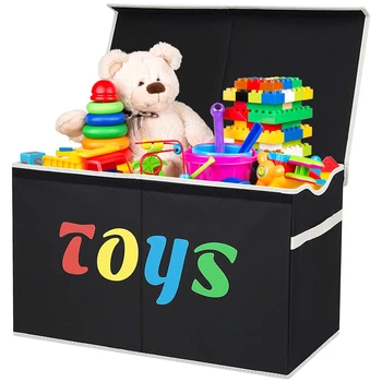 High Quality Kids Toy Storage Organizer Cube Storage Bin Large Capacity Toy Box with Lid 1 Pack