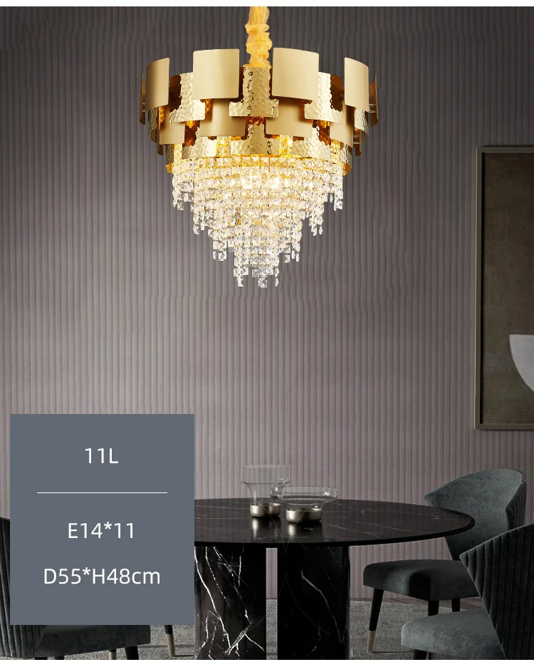 Luxury Gold Crystal Chandeliers - Elegant Lighting Solutions