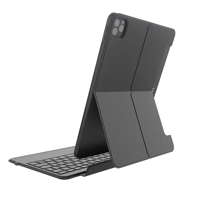 Laudtec 3Pin Detachable Keyboard Folio Case For Ipad Pro 13 Air 11 Works In Both Portrait And Landscape Modes With Stand Pbk344