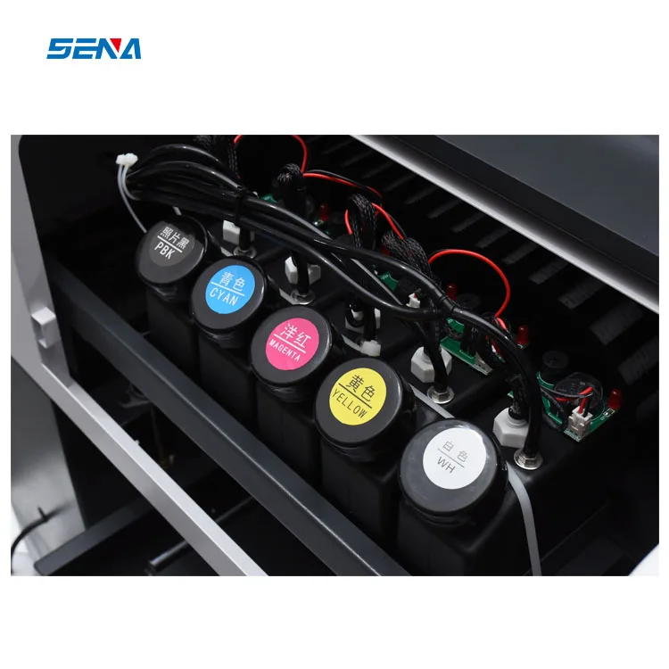 Small UV Printer 3045 with Epson Nozzle A3 A4 Format UV Flatbed Inkjet Printer for ID Card Phonecase Acrylic DIY Pattern Sticker