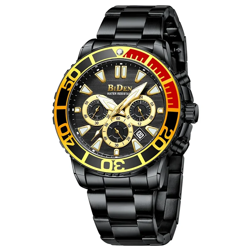 MA35075A Men's Magnum Automatic Golden Watch Waterproof 2 Year Warranty  with Wallet - AliExpress