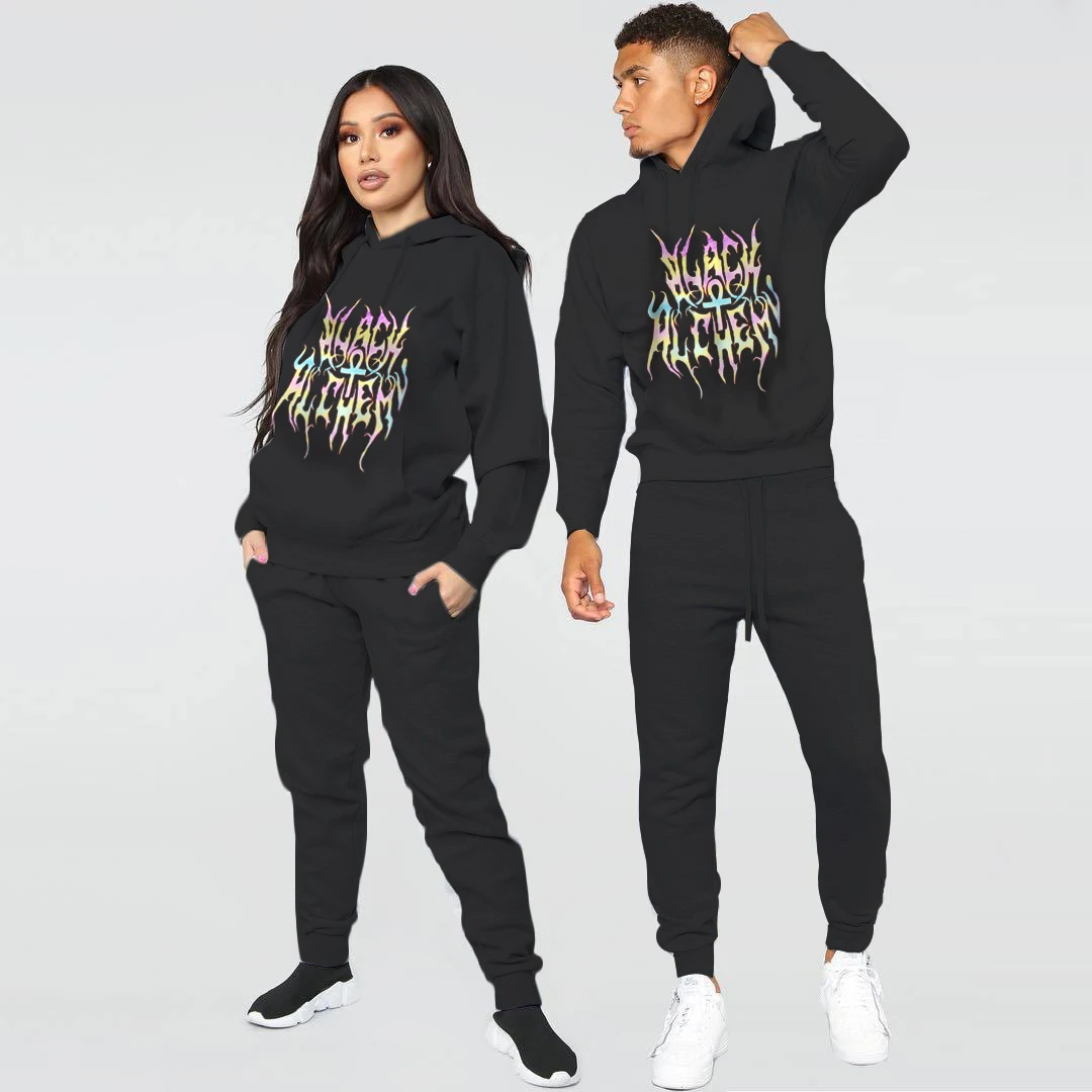 Wholesale Custom Sweatsuits Unisex Sets Joggers Pants Two Piece Pants