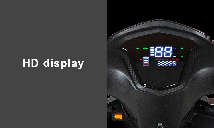 CKD EEC 10/12inch 50km/h speed red electric moped factory customized removable battery electric motorcycle